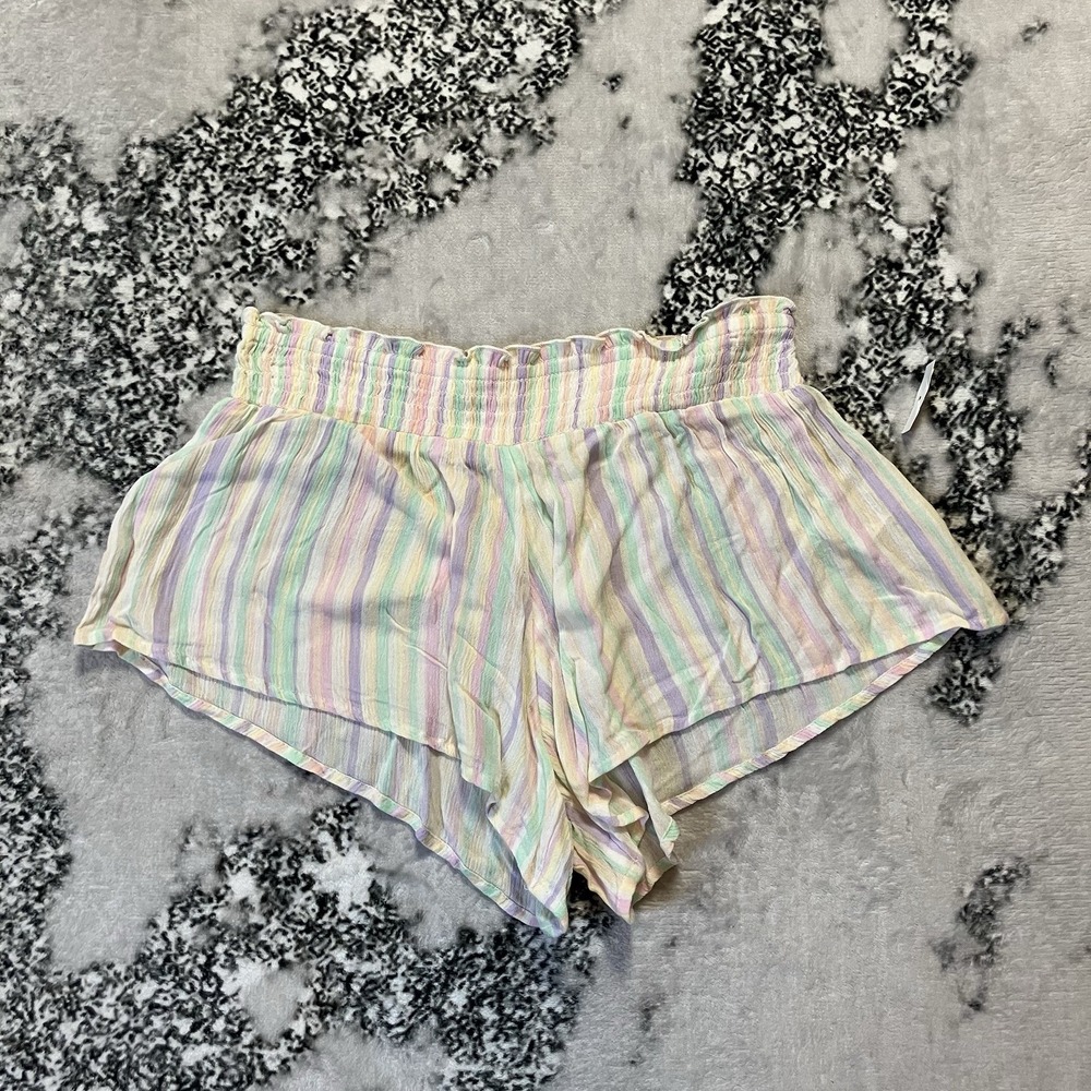BP Striped Pajama Shorts Womens Size XS Lightweight Pull On Multicolor